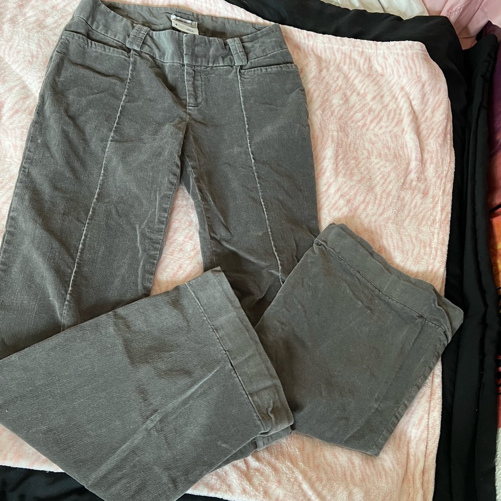 GREY TRENDY WIDE LEG PANTS